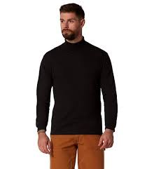 Black long sleeve turtleneck mens. Men S Ribbed Straight Cut Long Sleeve Turtle Neck Top Black Mark S