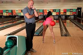 Cathy Heaven & Stacy Cruz vs two cocks - intense pleasure at the bowling alley