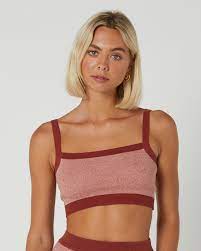 Nude Lucy Nude Active Knit Crop - Chilli | SurfStitch
