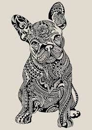 Polynesian Frenchie Art Print By Huebucket French Bulldog Art Bulldog Art Art