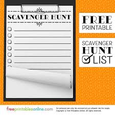 Shiver me timbers!here's a free pirate scavenger hunt list that's just what you need to organize a fun activity for kids.this makes it perfect for pirate birthday. Free Printable Scavenger Hunt List Free Printables Online