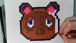 Image du blog looms centerblog net pixel art pixel art pattern pixel art templates. Comment Dessinez Tom Nook Animal Crossing En Pixel Art Youtube