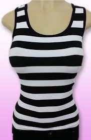 Black And White Striped Tank Top Mens Black And White Striped Lace Tank Top Women S Tops Platinum South Striped Sleeveless Top Tops Tank Tops Women