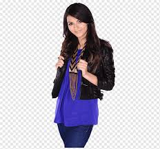 Victoria Justice Tori Vega Victorious Youre the Reason Female, victoria  justice, blue, leather, top png | PNGWing