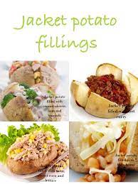 Jacket Potato Fillings Potato Toppings Vegetarian Dinner Party Savoury Food