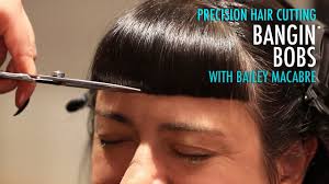 The bearded gentleman haircut and style featuring joel alexander. How To Bob Haircut With Bangs Hair Tutorial Youtube