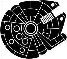 Millenium Falcon Star Wars Vinyl Decal Star Wars Stencil Star Wars Quilt Star Wars Painting