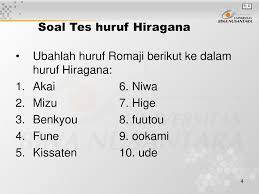 Tadi pagi tetap latihan rutin seperti biasa, materinya tetap menjaga kondisi terutama fisik. Kumpulan Soal Latihan Hiragana Masnurul