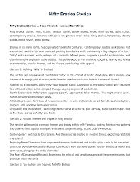 Nifty Erotica Stories [PDF]