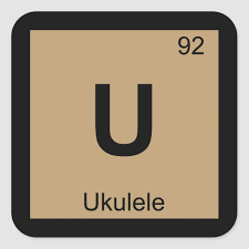 U Ukulele Music Chemistry Periodic Table Symbol Square Sticker Zazzle Com In 2020 Ukulele Music Ukulele Ukulele Gift Ideas