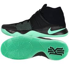 Mens Kyrie 2 Green Glow Shoes Black