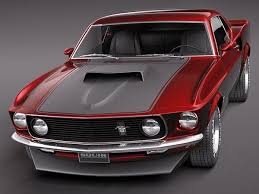 3d Mustang Boss 429 1969 Model Ford Mustang Boss 429 1969 By Squir Mustang Fastback Mustang Vintage Mustang
