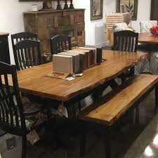 Bassett Benchmade Live Edge Dining Table And Chairs Live Edge Table Dining Rooms Live Edge Dining Table Dining Table