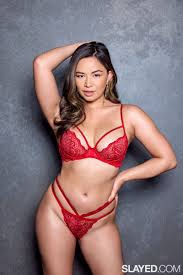 Scarlett Alexis & Cookie in Red Lingerie