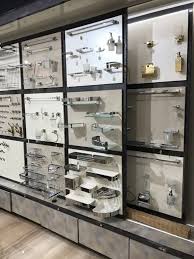 Bathfittings Hardware Slidingdisplay Showroom Bathassesory Bathrooms Showroom Interior Design Showroom Decor Interior Shop Display