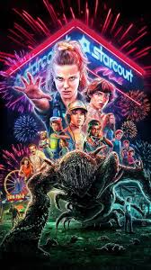 Aesthetic Stranger Things Wallpaper Neon Image Of All The Characters Starcourt Mall In 2020 Stranger Things Poster Stranger Things Wallpaper Stranger Things Netflix