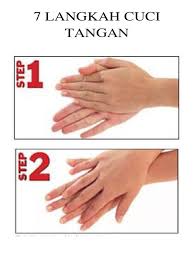 Cuci tangan pakai sabun perlu dilakukan berulang dan didukung sarananya. 7 Langkah Cuci Tangan Poster