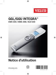Telecommande Velux Ggl Integra Manualzz