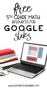 Using Google Slides For Math Interactive Activities Free Activities For Fifth Grade Math On Google Slid Math Interactive Google Classroom Math Math Classroom