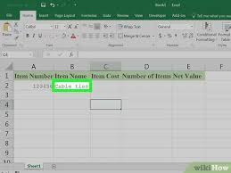 Create your inventory list headers. How To Create An Inventory List In Excel With Pictures Wikihow