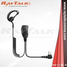 China Wired Two Way Communication System Earpiece Ear Hook Earphone With Microphone China Wired Communication Earpiece And For Motorola Ear Hook Earpiece Price