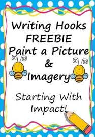 Writing Hook Imagery Freebie Starting With Impact American English Writing Hooks Writing American English