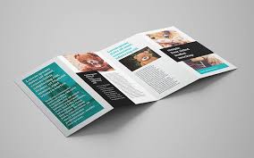 Free 4 Panel Leaflet Mockup Mockups Design Free Premium Mockups Brochure Mockup Free Design Mockup Free Leaflet