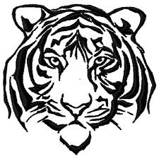 Tiger Mascot Embroidery Designs Machine Embroidery Designs At Embroiderydesigns Com Tiger Silhouette Portrait Embroidery Tiger Drawing