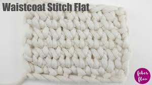 A crochet stitch that looks like knitting but it is done using a crochet hook. Fiber Flux The Waistcoat Stitch Crochet Knit Stitch Flat In The Round Photo Video Tutorial