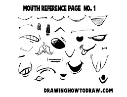 Drawing Cartoon Illustrated Mouths Lips Reference Sheets How To Draw Step By Step Drawing Tutorials Next, draw a line that connects the top and bottom lips to form the inside of the mouth. drawing cartoon illustrated mouths