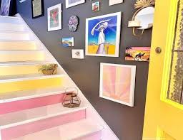 A picture wall for stair is most often an eclectic decoration built up from frames of various kinds, sizes, shapes, textures, and looks. 31 Amazing Basement Stair Ideas And Designs Photos For 2021
