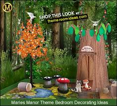 Rays of golden sunlight filter through the leaves, with green trees stretching as far as the eye can see. Decorating Theme Bedrooms Maries Manor Woodland Forest Bedroom Ideas Woodland Forest Decor Fairy Forest Animals Decorating Ideas Fairy Woodland Bedrooms Forest Themed Bedding Magical Woodland Fairy