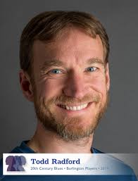 Behind the Stage Door with Todd Radford** Todd plays Simon in *20th Century  Blues *by Susan Miller, who is the son of the main character Danny. This  production marks his Burlington Player's