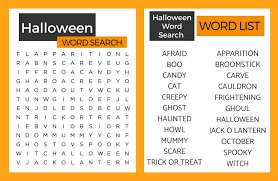 These puzzles are great learning games designed for use in class or at home. Halloween Word Search Printable For Seniors Adventures Of A Caregiver