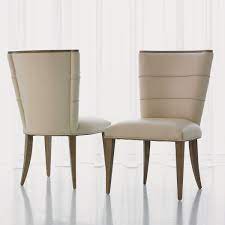 Stylish and elegant, our chairs look great with any dining table. Global Views Adelaide Beige Leather Dining Side Chair Gv720094
