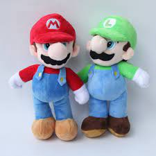 2 Pcs Lot New Super Mario Bros 10 25cm Stand Mario Plush Doll Stuffed Toy Gift For Children Plush Dolls Super Mario Toys Super Mario Bros