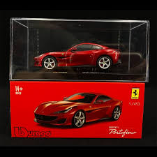 This model features opening doors, front cover, engine cover, and steerable and rotating wheels. Ferrari Portofino 2017 Red Signature Series 1 43 Bburago 36909 Selection Rs