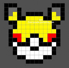 Custom Pokeball Pikachu Edition Hama Beads Perler Beads 14x14 Diy Perler Beads Pokemon Bead Hama Beads Pokemon
