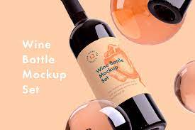 Download Wine Bottle Mockup 12 Psd Creative Photoshop Templates Creative Market