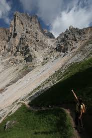 We climbed way up there!