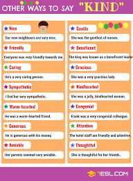 Another Word For Kind List Of 90 Synonyms For Kind Learn English Words English Vocabulary Words English Phrases