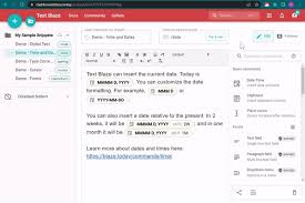Screenshot of Text Blaze