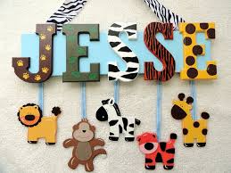 Jungle Zoo Animal Themed Name Sign Door Name Plates Door Signs Diy Animal Cutouts