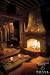 Bedroom Cozy Winter Cabin
