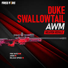 Damage of awm gun and where to find it in free fire. The Dukeswallow Tail Awm Has Launched Garena Free Fire Facebook