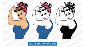 Download Rosie The Riveter Girl Power Svg Sticker Decal Silhouette Cameo Cricut Cut File Dxf Png Youtube