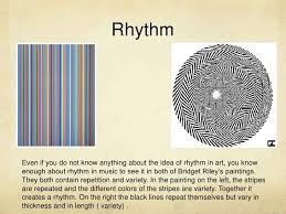 The Image Explains What Rhythm Is On The Image On The Right The Lines Repeat Themselves But Are Also Varied Principles Of Design Rhythm Art Rhythm In Design