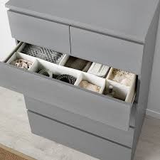 Malm 6 Drawer Dresser Gray Stained 31 1 2x48 3 8 Ikea In 2020 Ikea Malm Dresser Dresser Drawers Ikea Malm