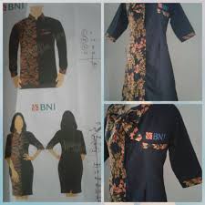 Pakaian seragam kerja bank bni cabang jakarta konveksi sumber : Seragambatik Mart