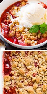 Strawberry Rhubarb Crisp Made With A Crunchy Oatmeal Crisp Topping And Is The Perfect Combinatio In 2020 Rhubarb Crisp Strawberry Rhubarb Crisp Rhubarb Recipes Crisp
